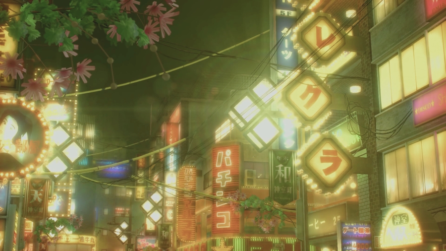 Kamurocho at night in Yakuza 0