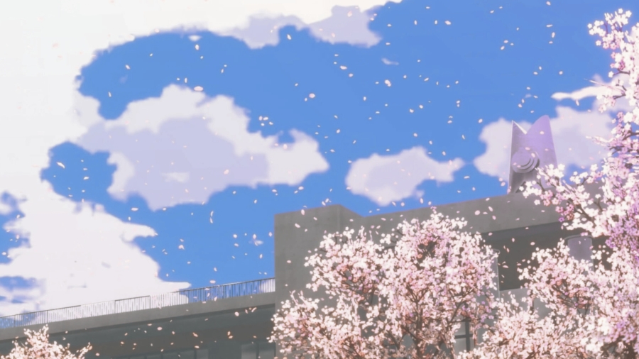 Cherry blossoms in the last moments of Persona 3 Reload