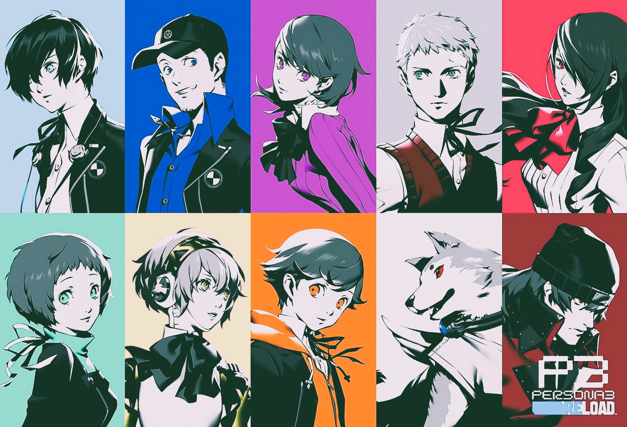 The cast from Persona 3 Reload