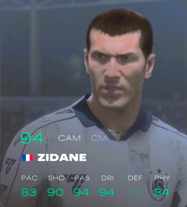 Zidane in Player Career Mode